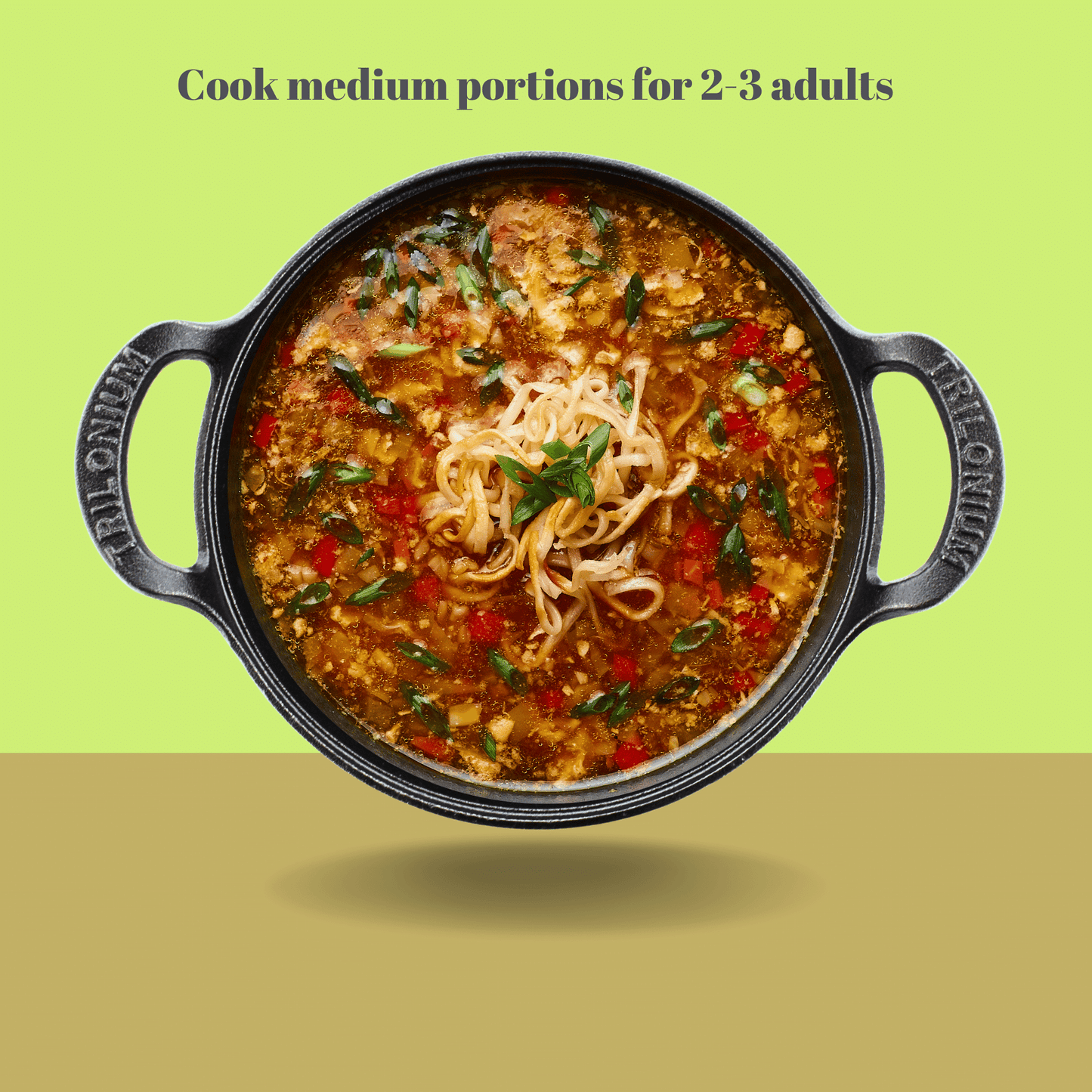 Trilonium Wooden Handle 20cms Skillet + Crockwok 24cms Combo