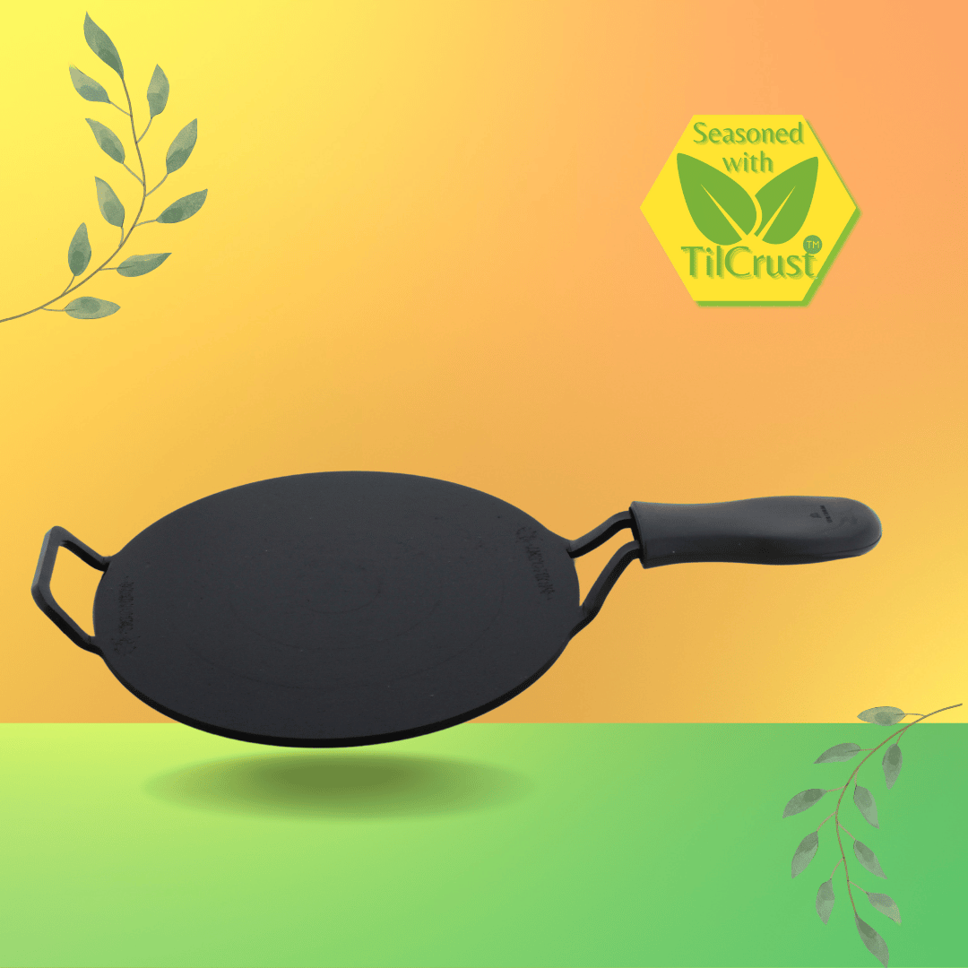 Trilonium Triple Seasoned Iron Dhruva Tawa 26cms, 2.2 kgs