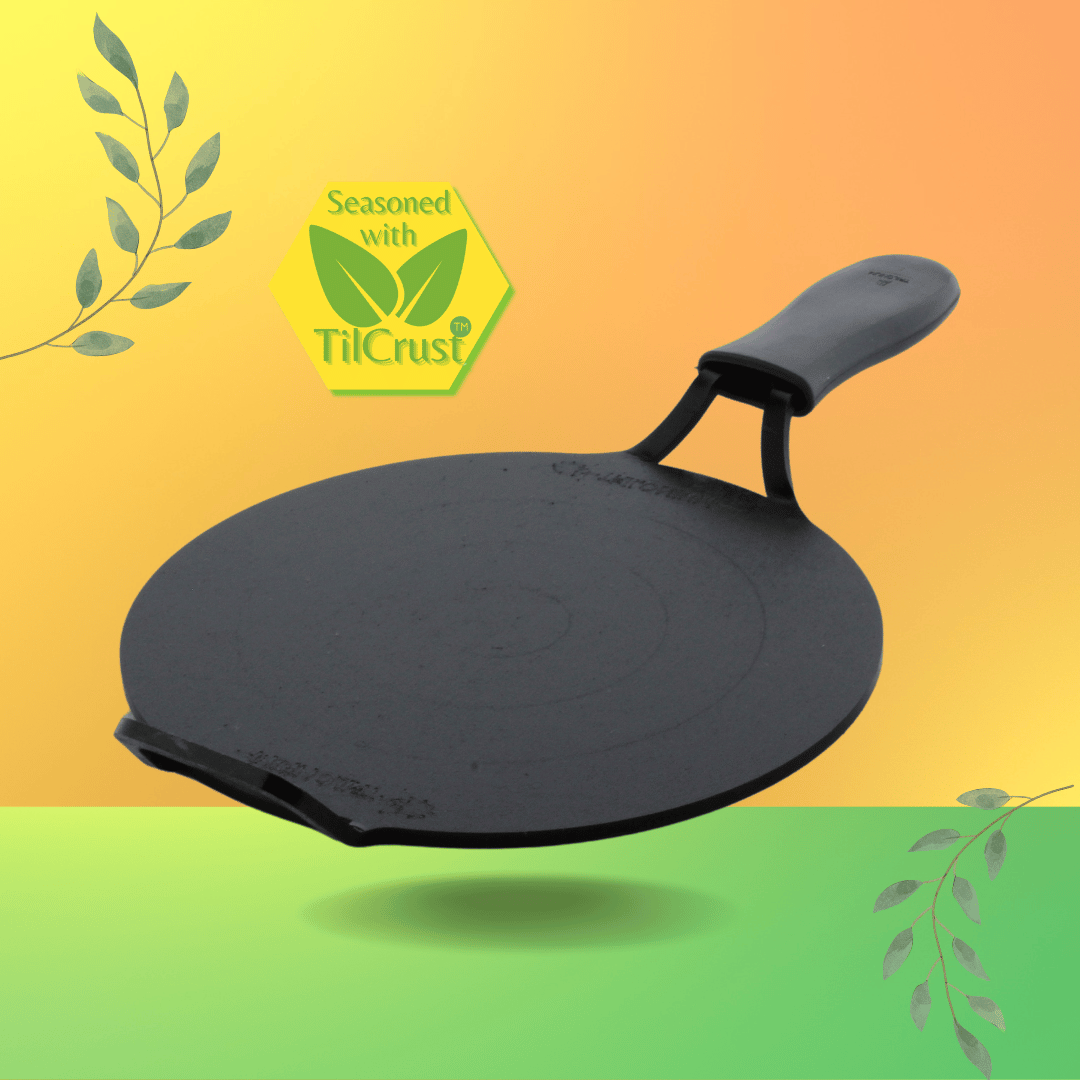Trilonium Triple Seasoned Iron Dhruva Tawa 26cms, 2.2 kgs