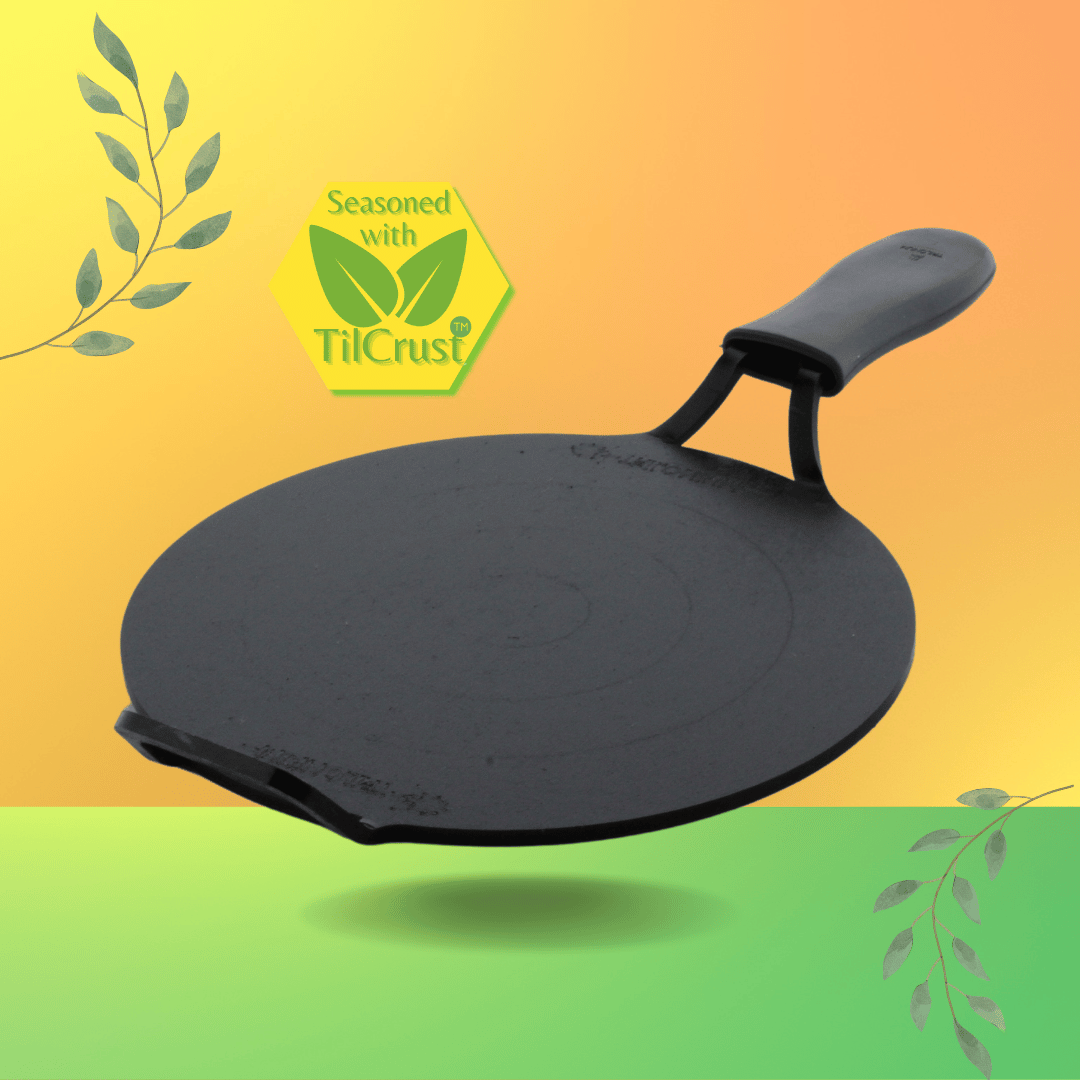 Trilonium Triple Seasoned Iron Dhruva Tawa 30cms, 2.9 kgs