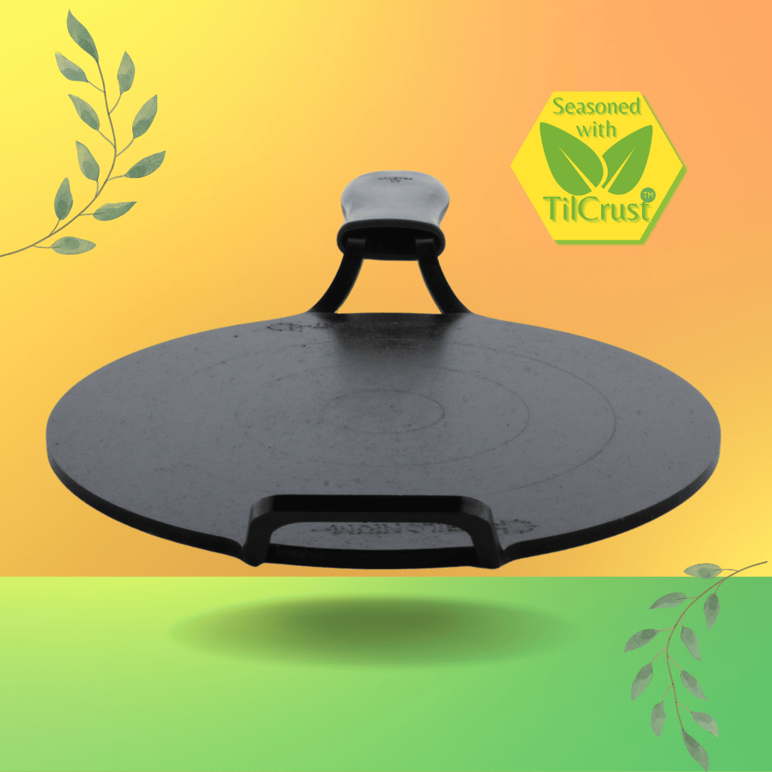 Trilonium Triple Seasoned Iron Dhruva Tawa 30cms, 2.9 kgs