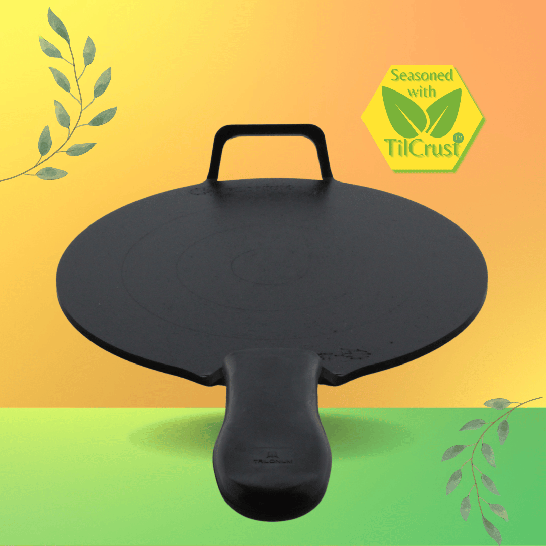 Trilonium Triple Seasoned Iron Dhruva Tawa 30cms, 2.9 kgs