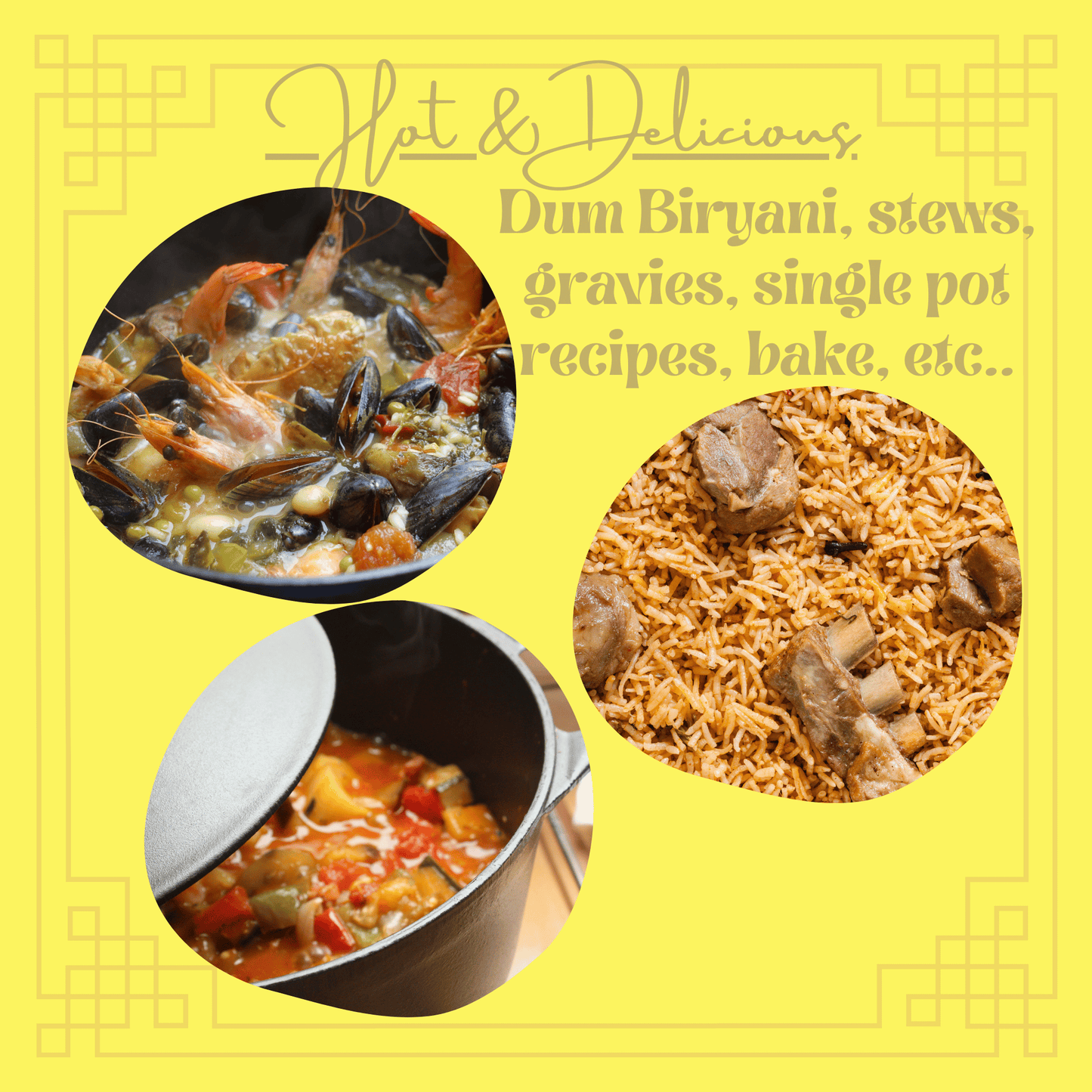Trilonium Pre-Seasoned Cast Iron Dutch Pot, Casserole, Biryani Pot, Cooking Pot with Glass lid, 24cm, 3.5 Litres, 3.7 Kgs
