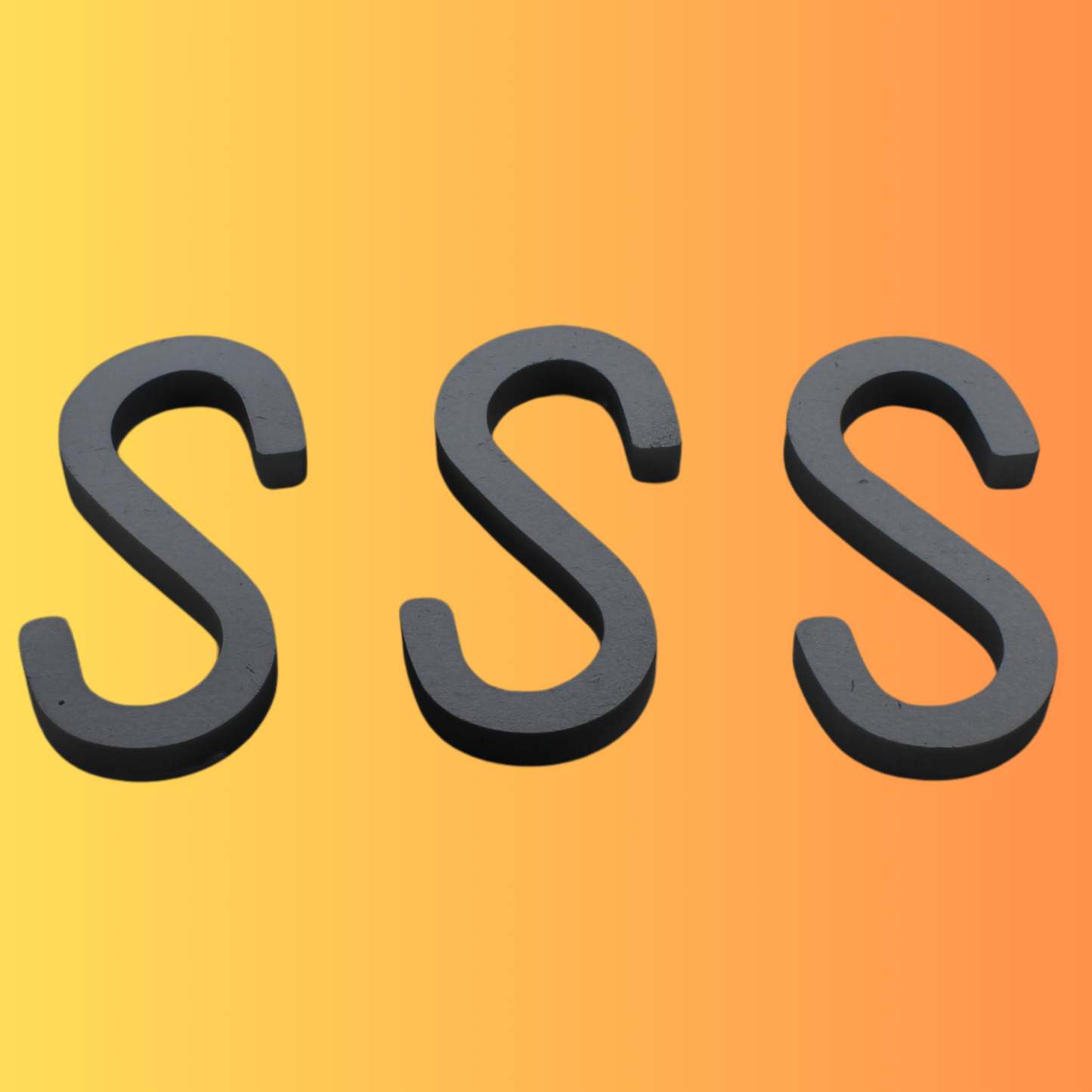 Trilonium S-shaped Iron Hooks Set of 3 pcs