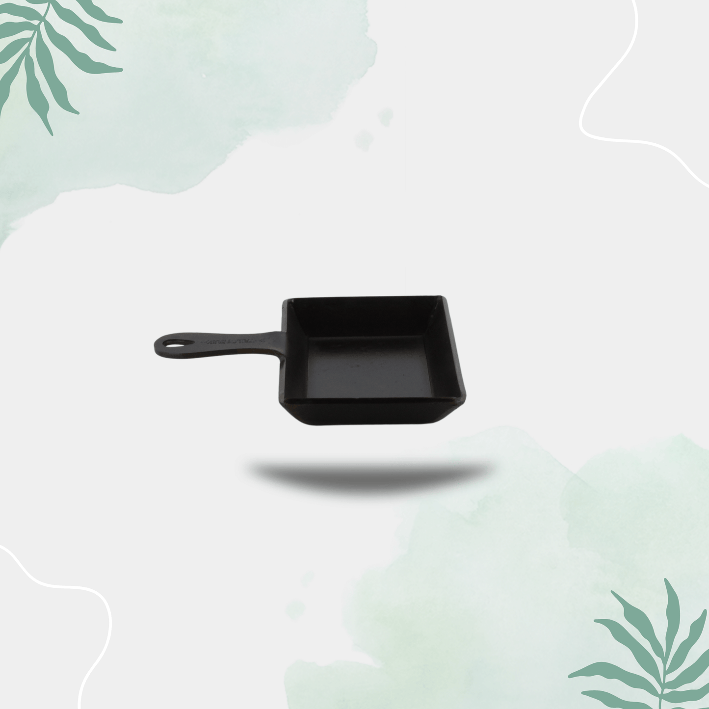 Trilonium Triple Seasoned Iron Mini sizzling brownie Pan 12 x 10 cms