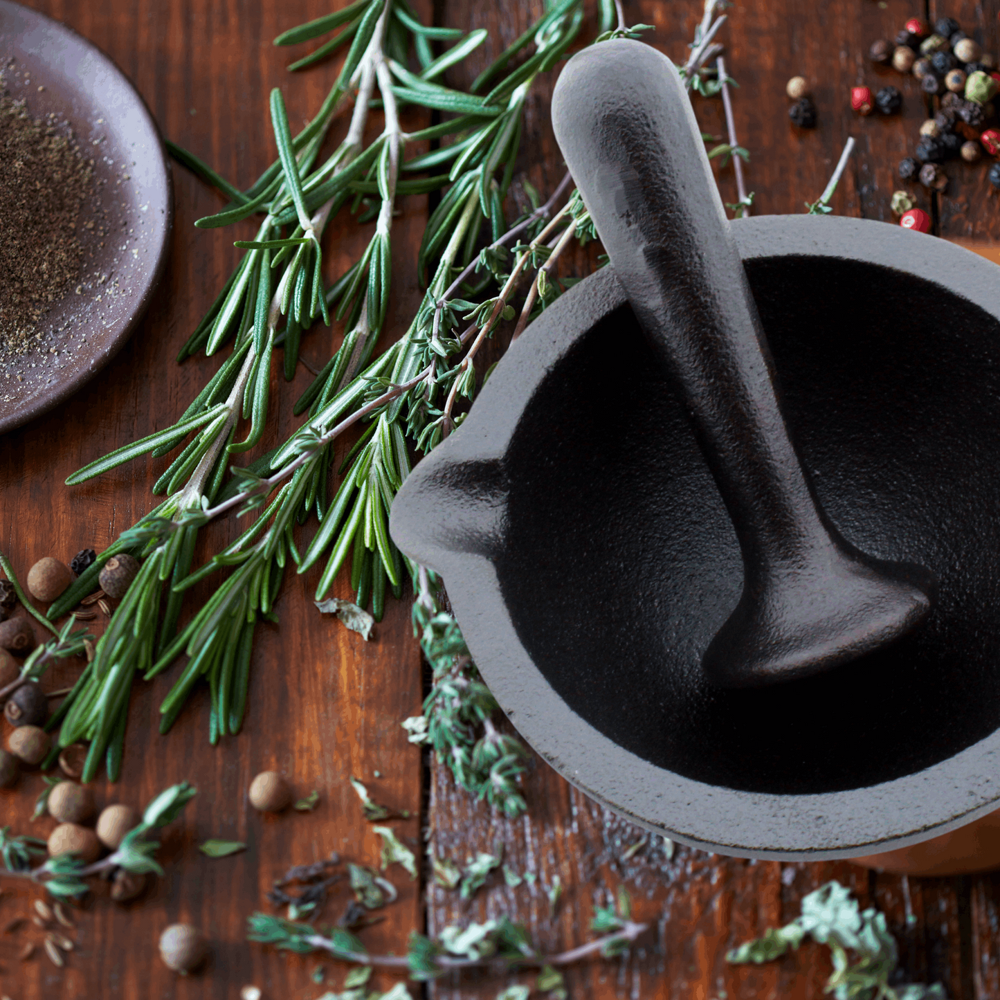 Cast Iron Khal batta | Mortar and Pestle set - Herbs and spice masher | Pre-Seasoned | 11 cms