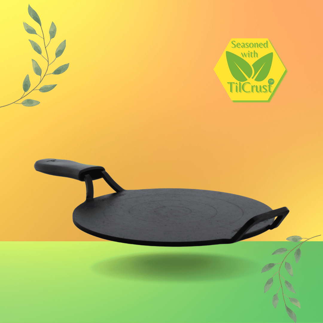 Trilonium Triple Seasoned Iron Dhruva Tawa 26cms, 2.2 kgs