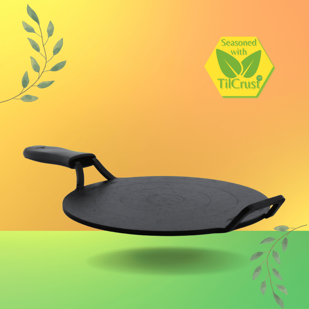 Trilonium Triple Seasoned Iron Dhruva Tawa 30cms, 2.9 kgs