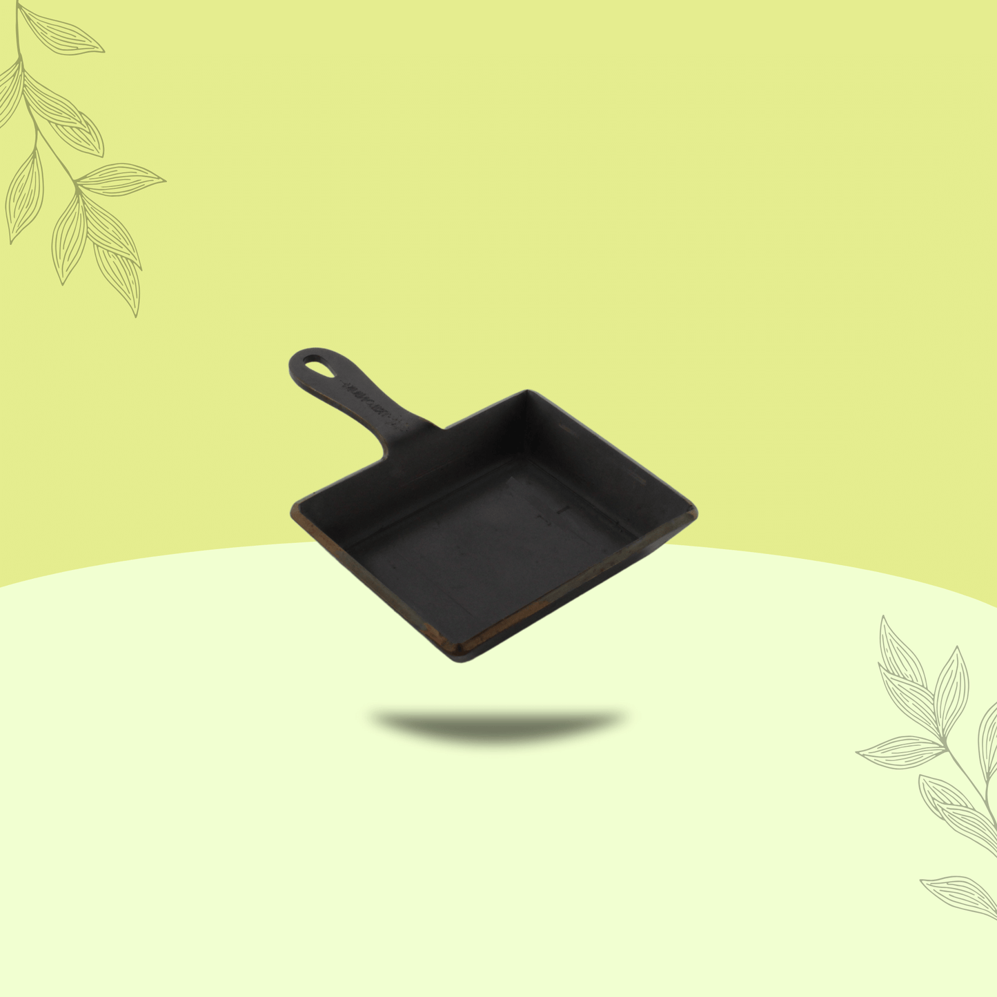 Trilonium Triple Seasoned Iron Mini sizzling brownie Pan 12 x 10 cms