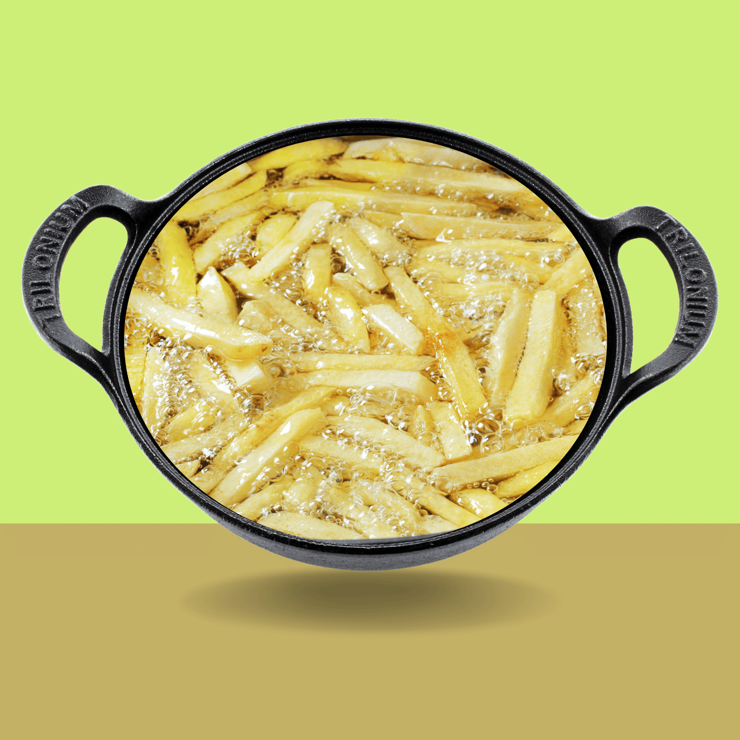 Trilonium Triple Seasoned Cast Iron CrockWok Kadhai 30 cms, 3.7 kgs With Lid