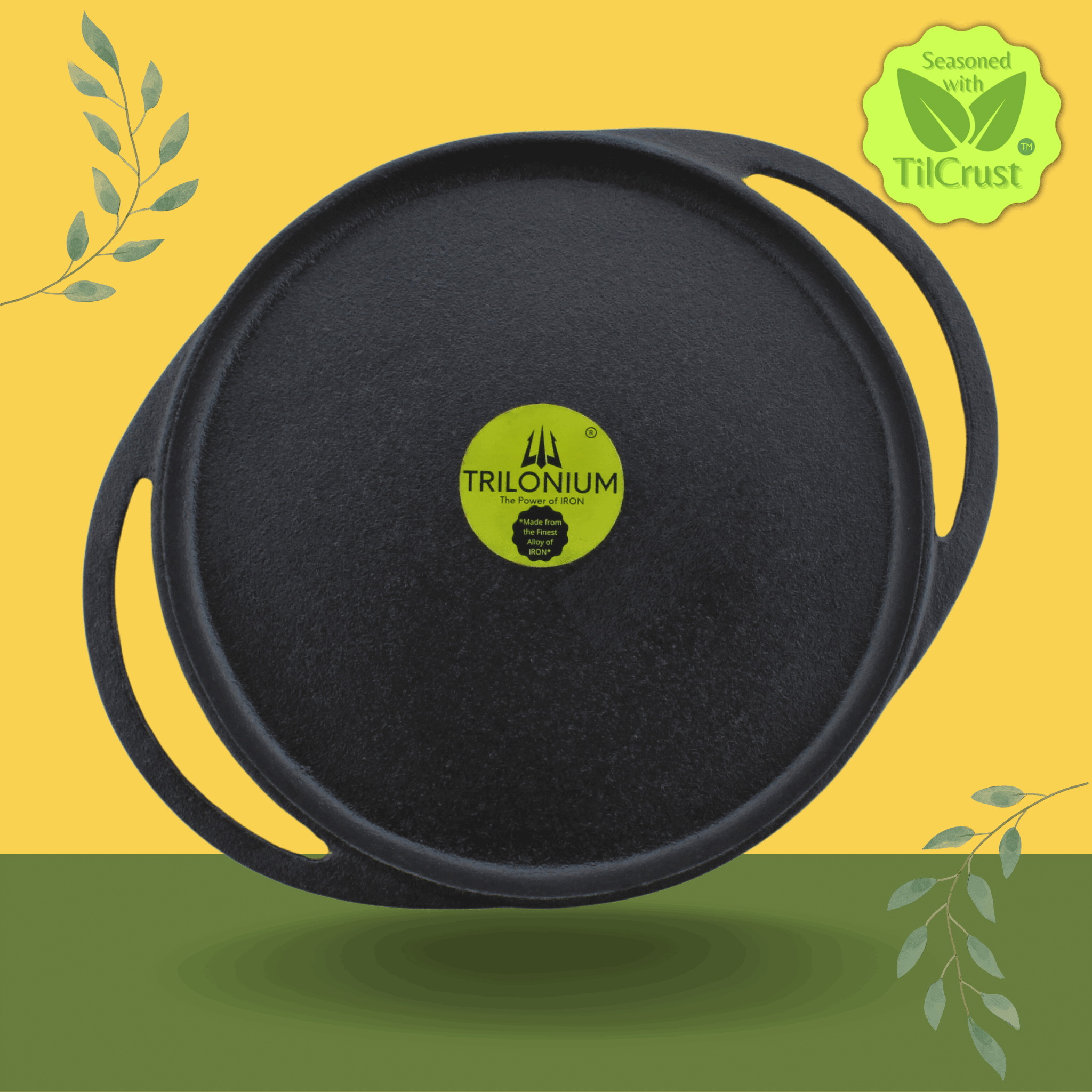 Seasoned Cast Iron Dosa Tawa / Dosai Kallu – Smooth Finish - Gramiyum -  Online Store for Cold Pressed Oil and Natural Food Products