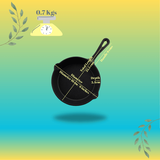 Trilonium Pre-Seasoned Cast Iron Classic Skillet 6 inches