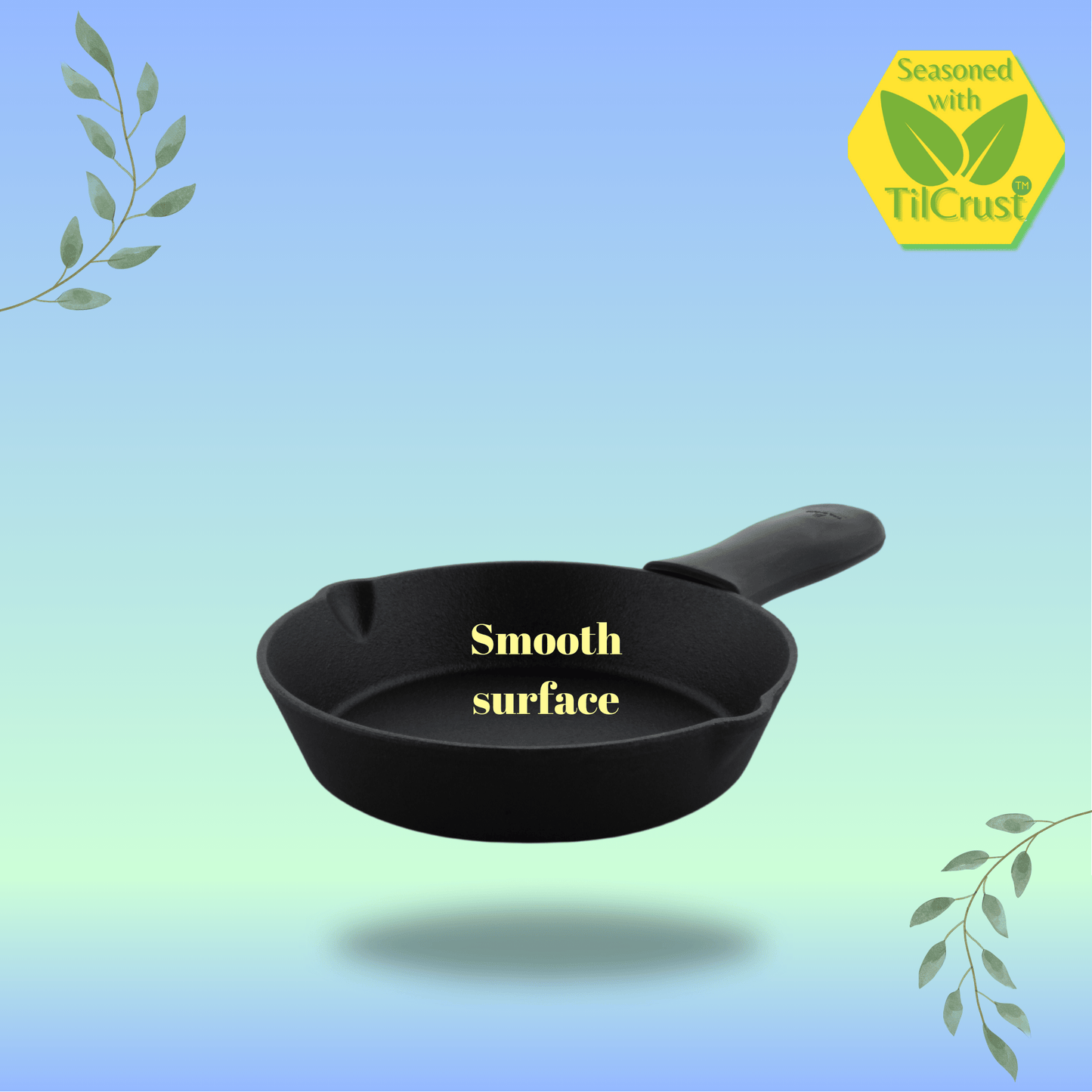 Trilonium Pre-Seasoned Cast Iron Classic Skillet 8 inches