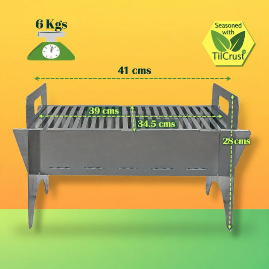 Trilonium Iron Classic Barbecue Grill Flat Pack