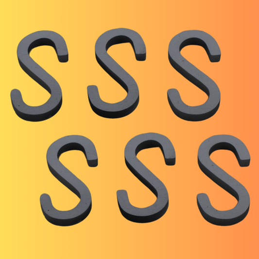 Trilonium S-shaped Iron Hooks Set of 6 pcs