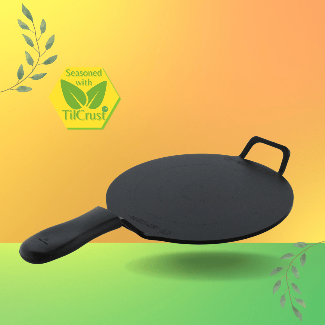 Trilonium Triple Seasoned Iron Dhruva Tawa 26cms, 2.2 kgs