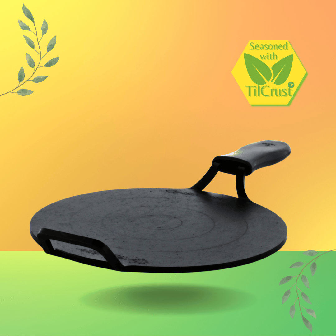 Trilonium Triple Seasoned Iron Dhruva Tawa 30cms, 2.9 kgs
