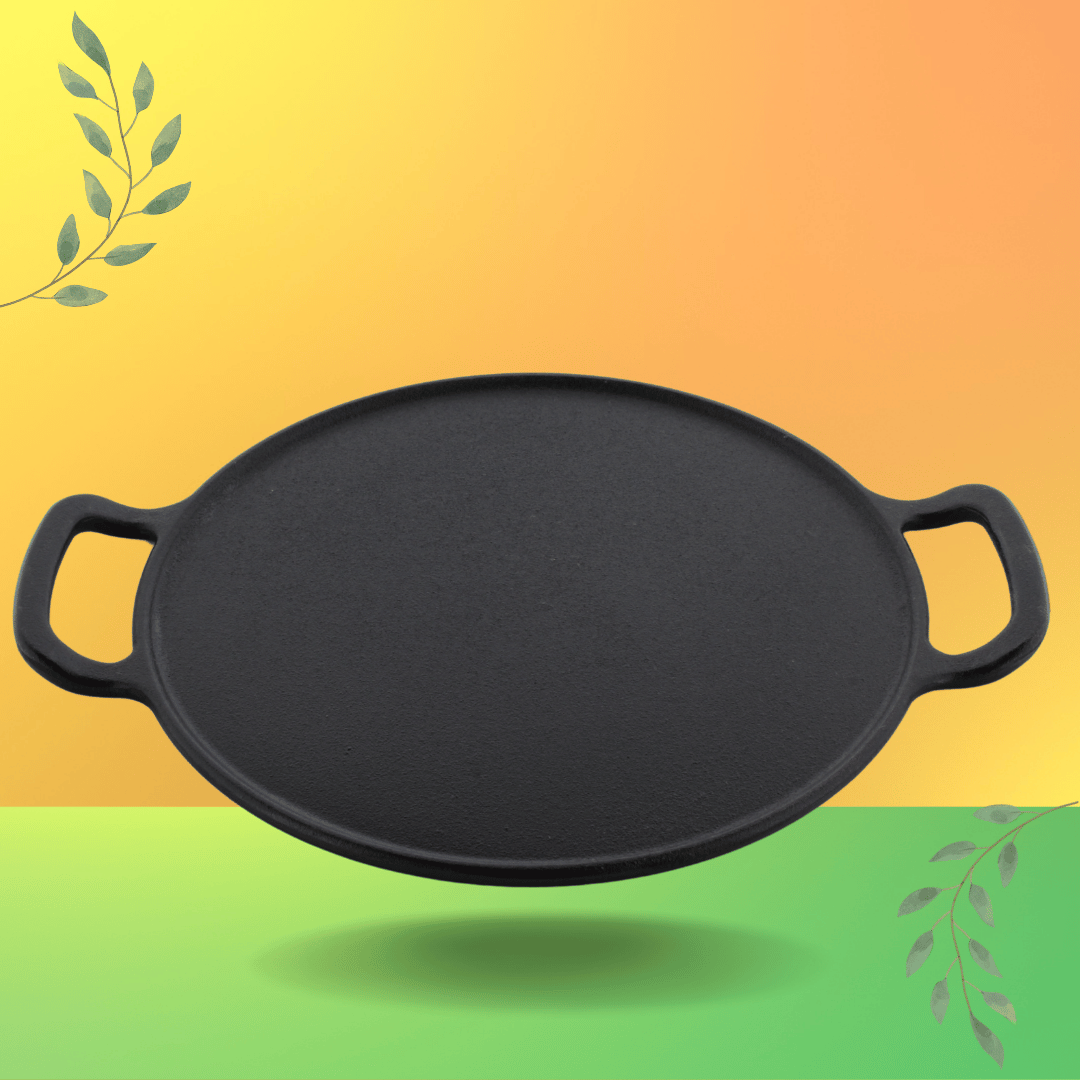 Trilonium Pre-Seasoned Cast Iron Infinity 3.0 Dosa Tawa 30 cms