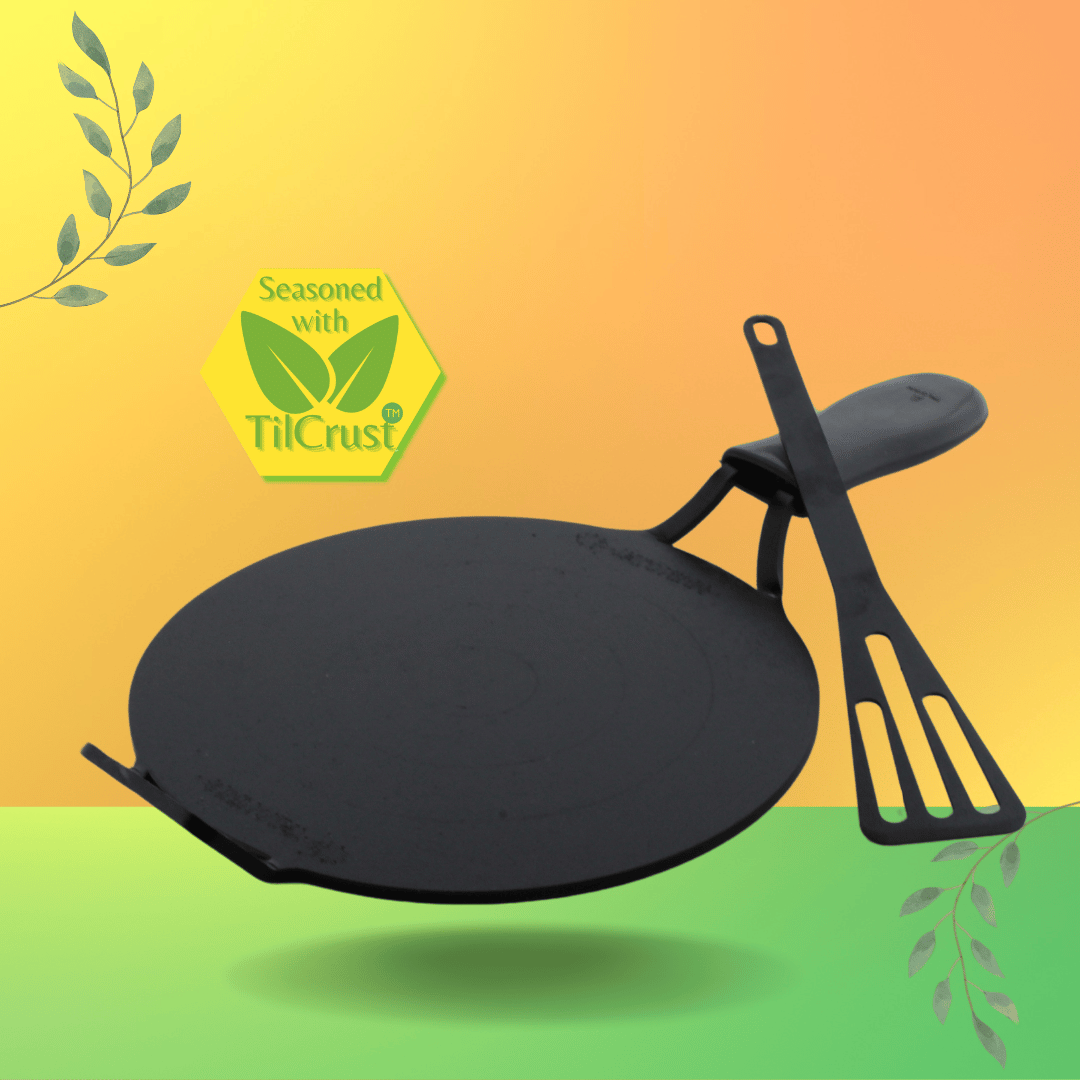Trilonium Triple Seasoned Iron Dhruva Tawa 30cms, 2.9 kgs