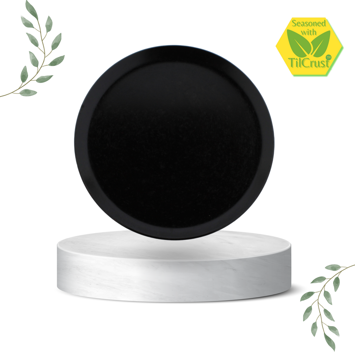 Trilonium Triple seasoned Iron Dosa Tawa Plate - 9.5 inches