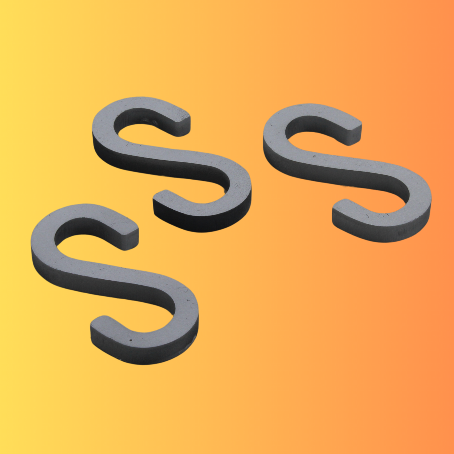 Trilonium S-shaped Iron Hooks Set of 3 pcs