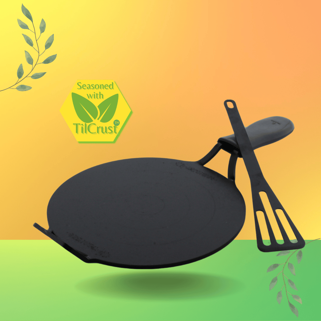 Trilonium Triple Seasoned Iron Dhruva Tawa 26cms, 2.2 kgs
