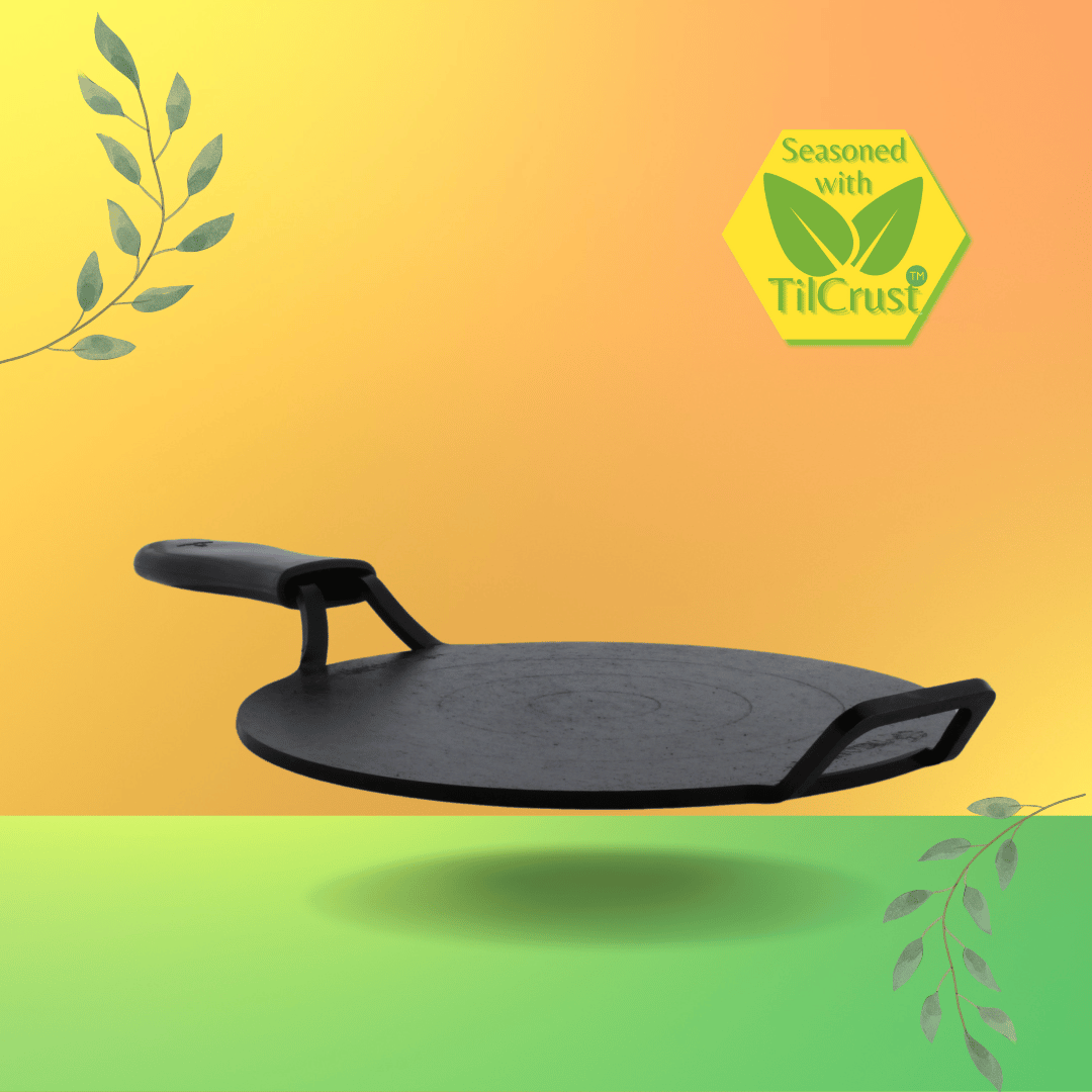Trilonium Triple Seasoned Iron Dhruva Tawa 30cms, 2.9 kgs