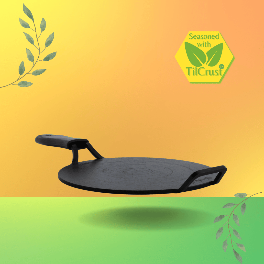 Trilonium Triple Seasoned Iron Dhruva Tawa 26cms, 2.2 kgs