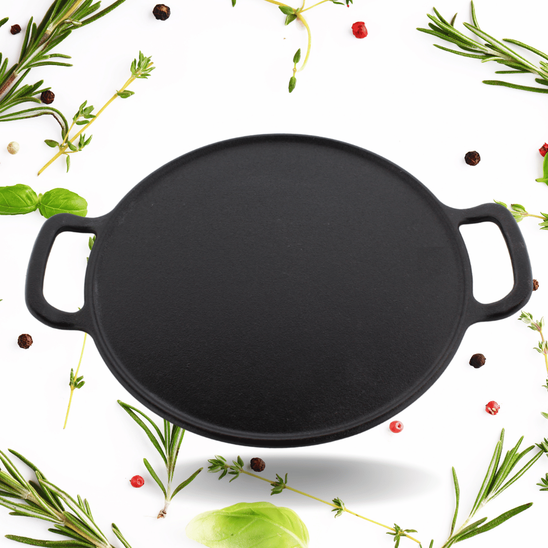 Trilonium Pre-Seasoned Cast Iron Infinity 3.0 Dosa Tawa 30 cms