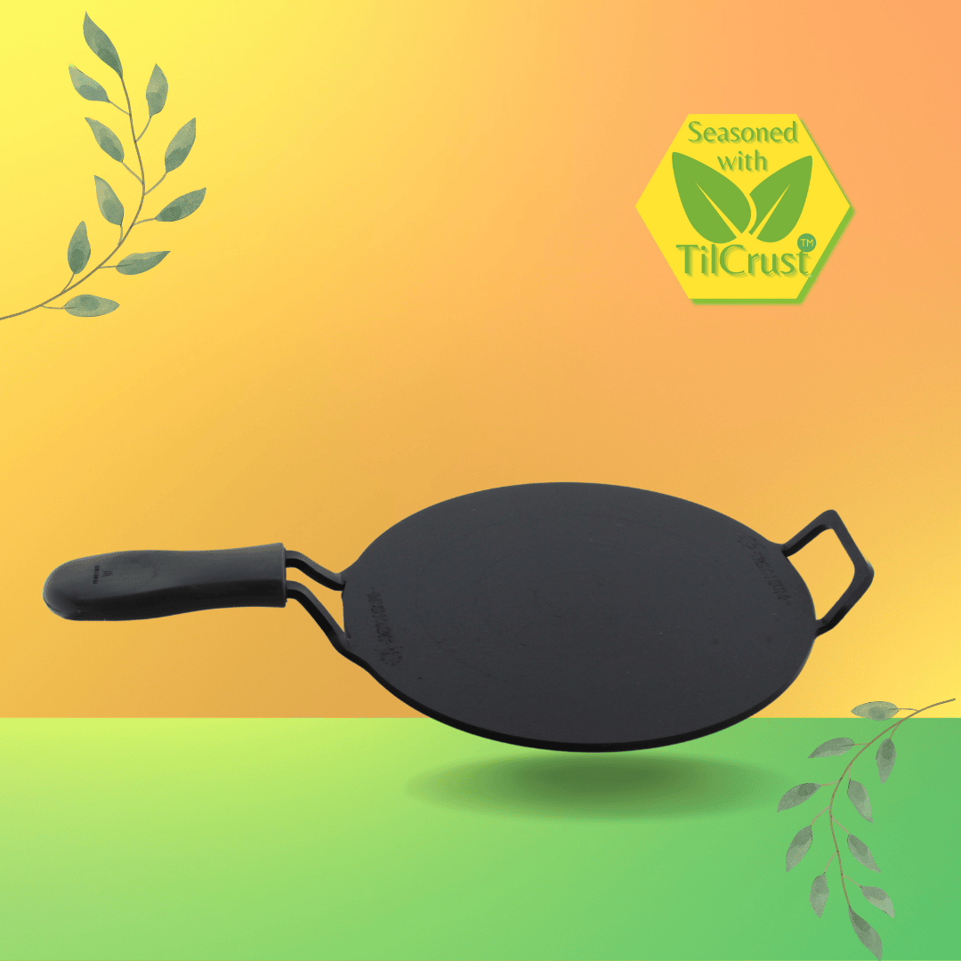 Trilonium Triple Seasoned Iron Dhruva Tawa 26cms, 2.2 kgs