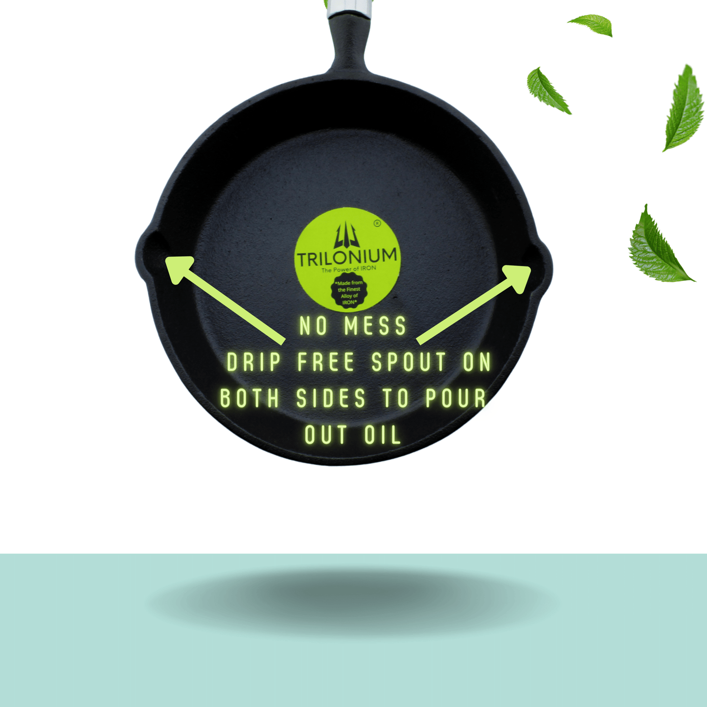 Trilonium Wooden Handle 20cms Skillet + Crockwok 24cms Combo