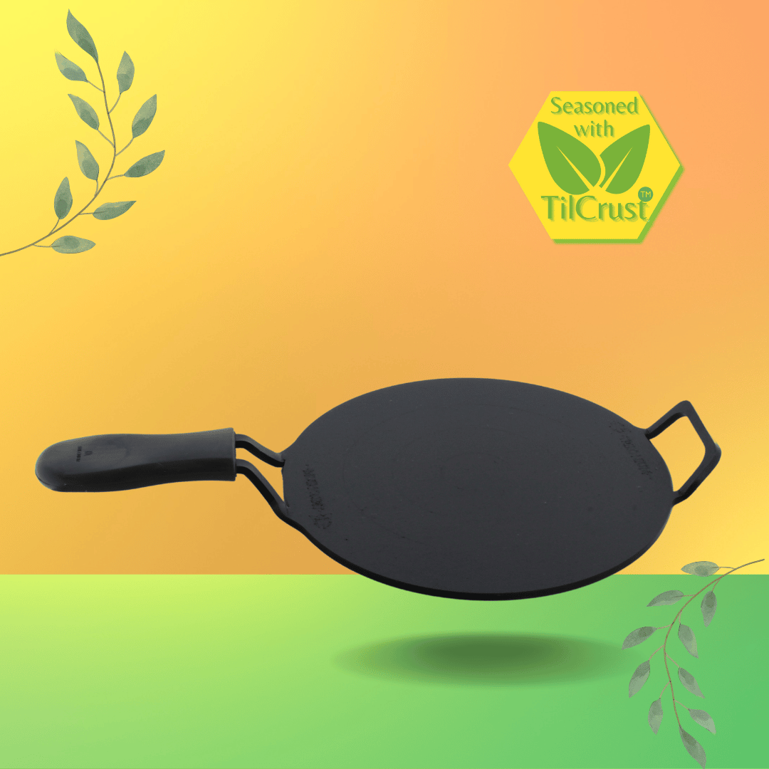 Trilonium Triple Seasoned Iron Dhruva Tawa 30cms, 2.9 kgs