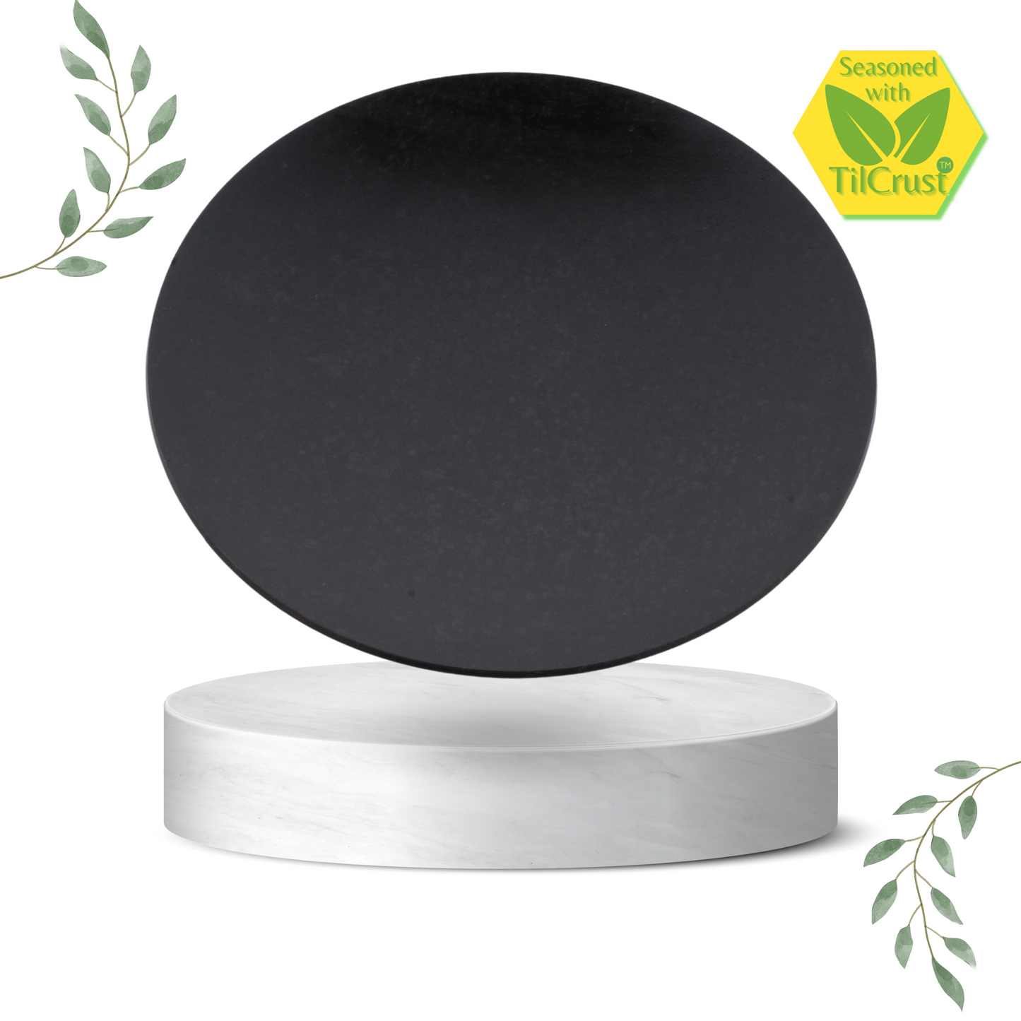 Trilonium Triple seasoned Iron Roti Tawa Plate - 11 inches