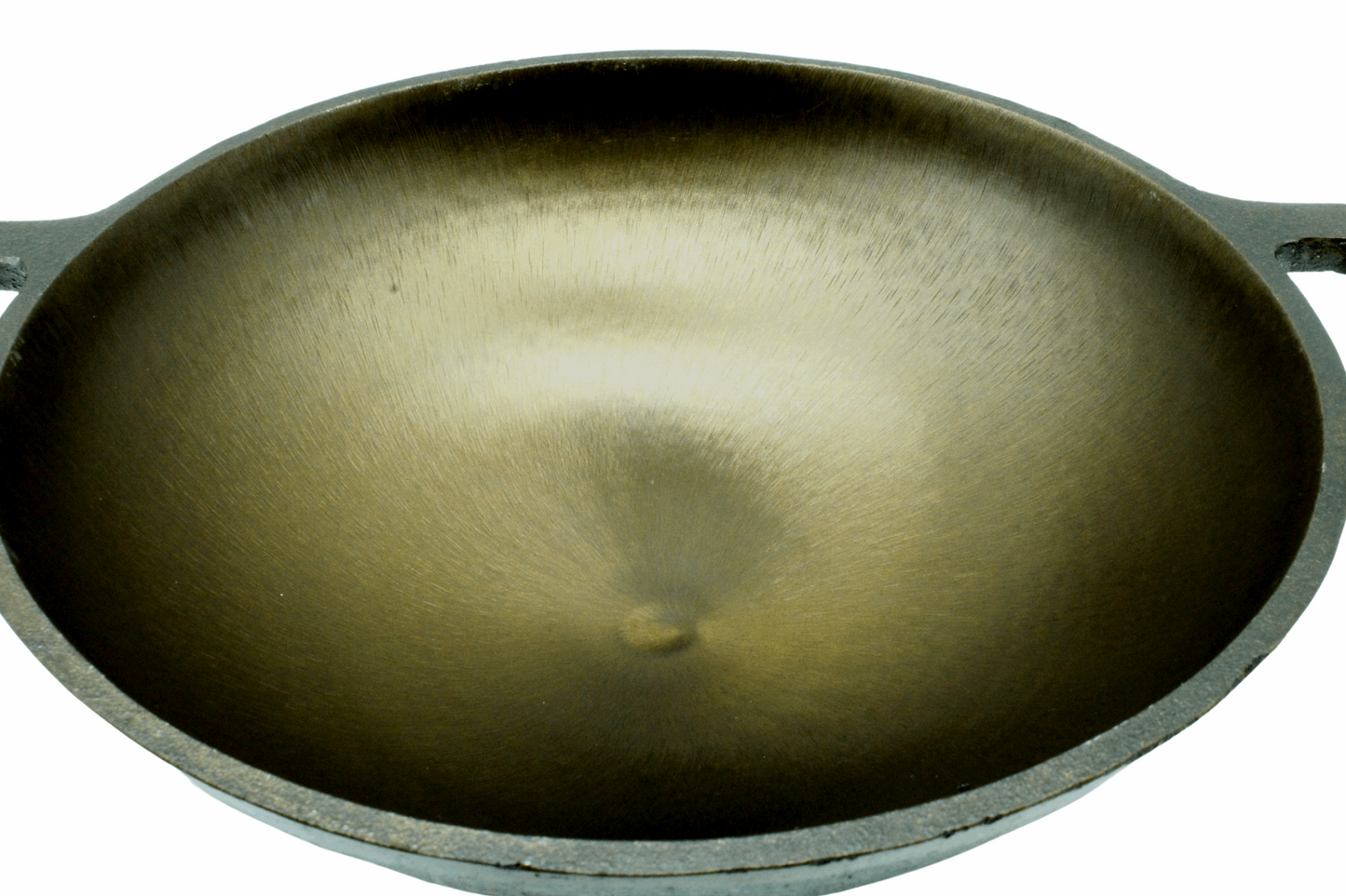 Cast Iron Deep Kadai  Wok | Pre-Seasoned | 10.5 inches | 2.74 KG TRILONIUM | Cast Iron Cookware