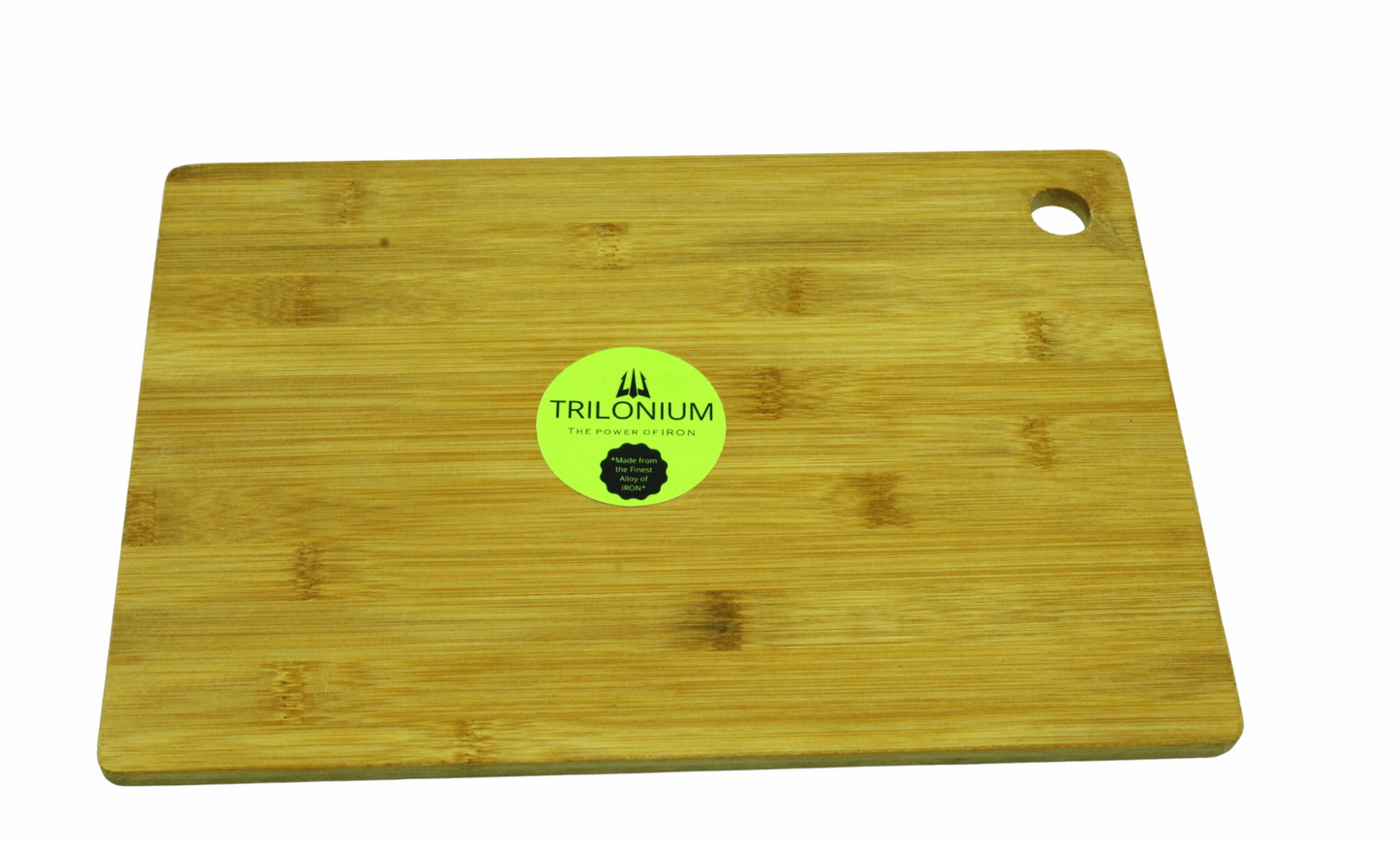 Bamboo Chopping Board | Cutting Board 13 x 9 inches | 0.52 KG TRILONIUM | Cast Iron Cookware