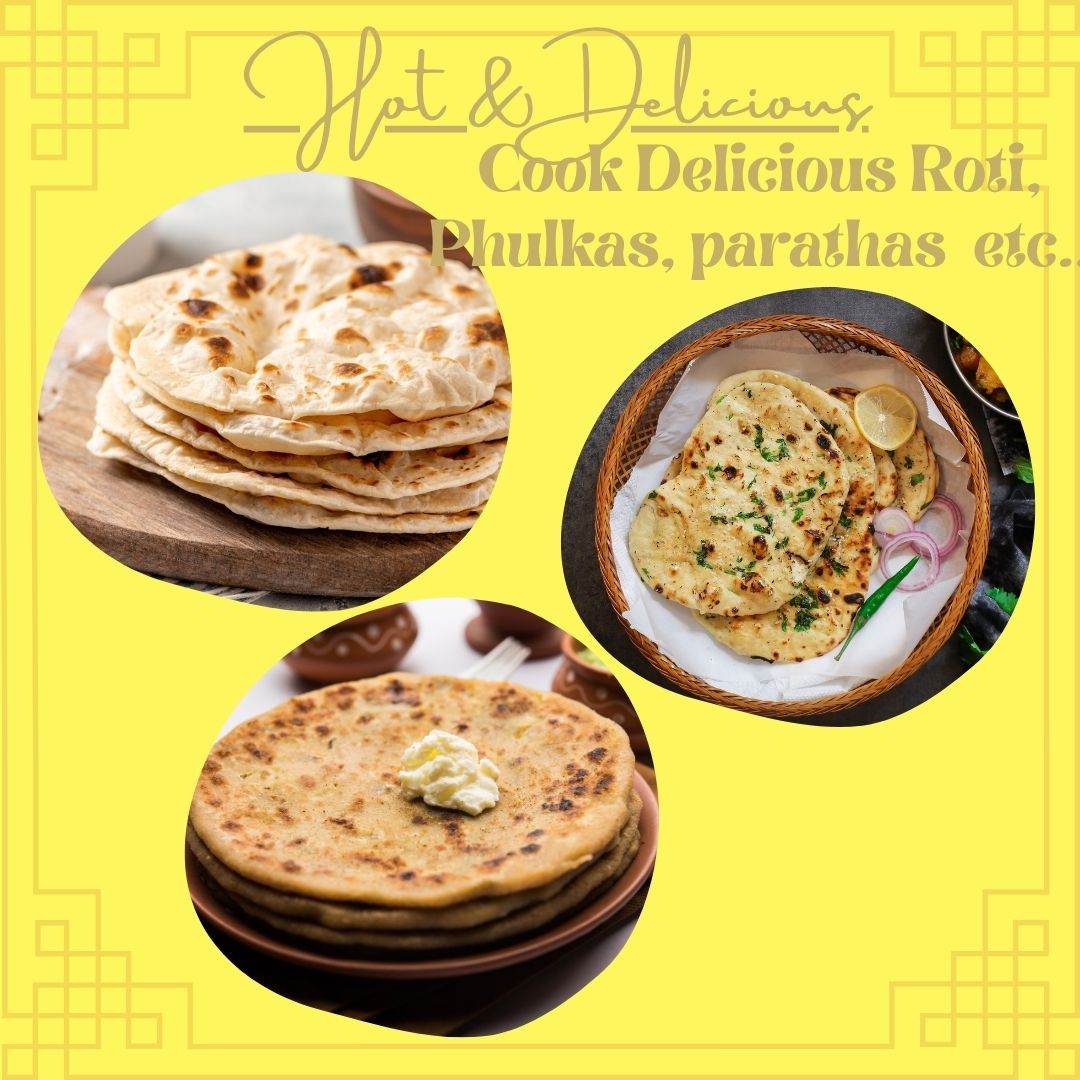 Trilonium Pre-Seasoned Cast Iron WHT10R Concave Roti Tawa 26 cms