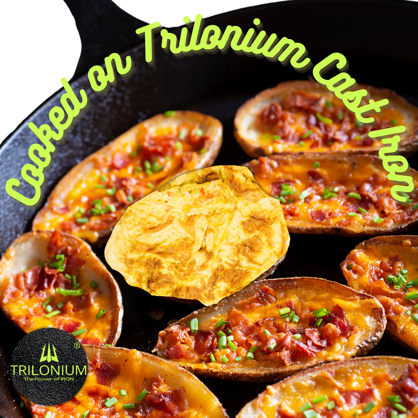 Trilonium Triple Sesoned Cast Iron Skillet 26cms, Weighs 2 Kgs