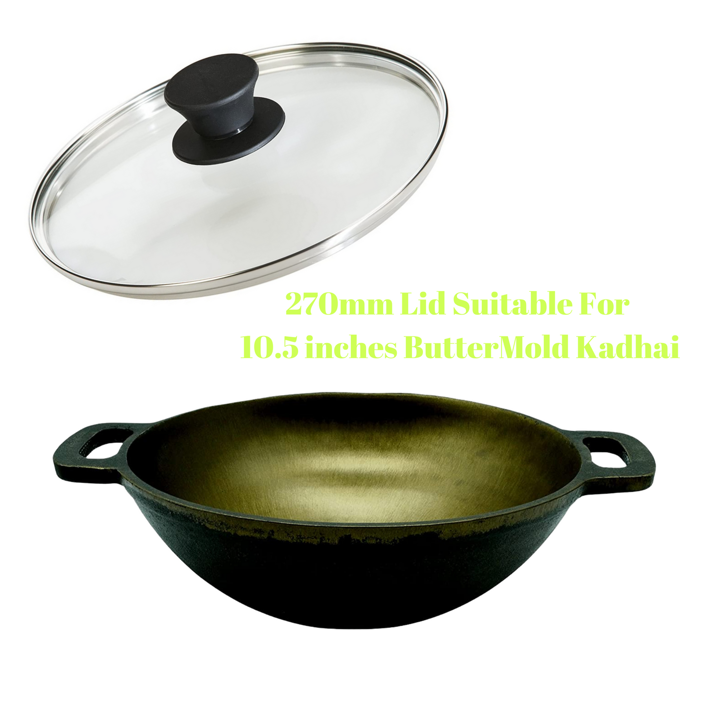 Toughened Glass Lid  for 270mm Trilonium Cookware