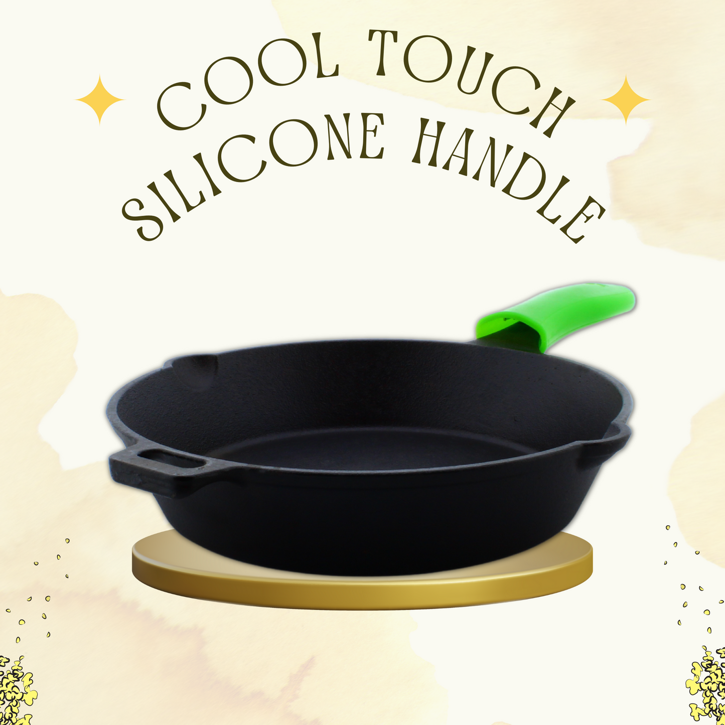Trilonium Triple Sesoned Cast Iron Skillet 26cms, Weighs 2 Kgs
