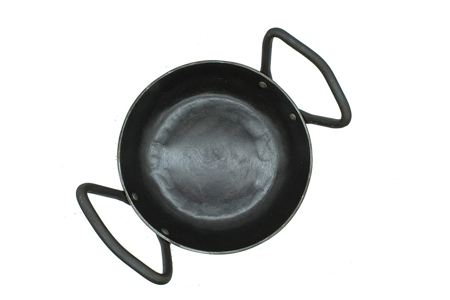 Wrought Iron Skillet | Fry Pan | 18cm | 1.1 KG | Induction Compatible TRILONIUM | Cast Iron Cookware