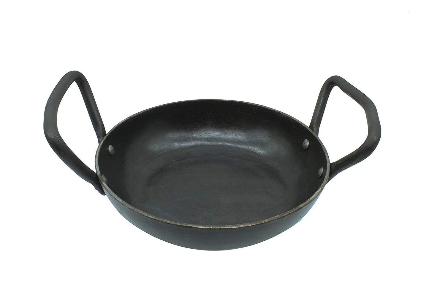 Wrought Iron Skillet | Fry Pan | 18cm | 1.1 KG | Induction Compatible TRILONIUM | Cast Iron Cookware