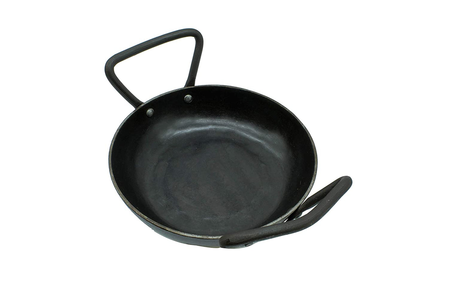 Wrought Iron Skillet | Fry Pan | 18cm | 1.1 KG | Induction Compatible TRILONIUM | Cast Iron Cookware