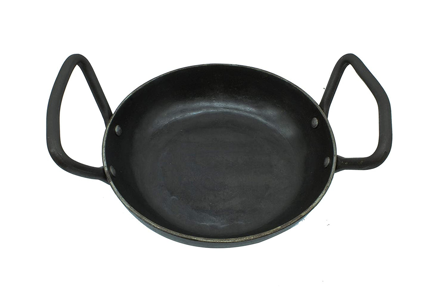 Wrought Iron Skillet | Fry Pan | 18cm | 1.1 KG | Induction Compatible TRILONIUM | Cast Iron Cookware