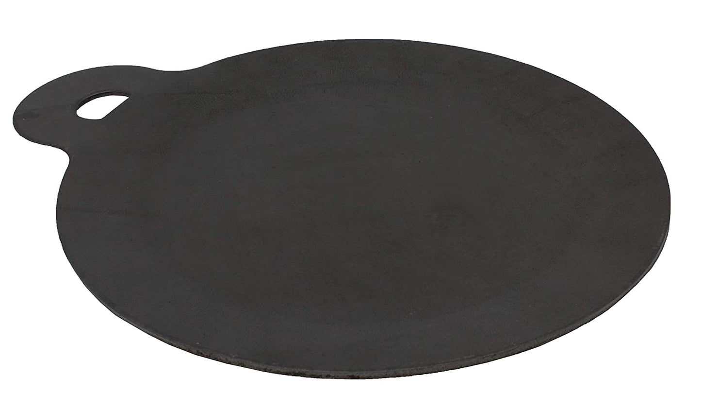 Iron Dosa Tawa | Pizza Pan | Roti Tawa with Ladle | 28cm | 1.43 KG | Induction Compatible TRILONIUM | Cast Iron Cookware