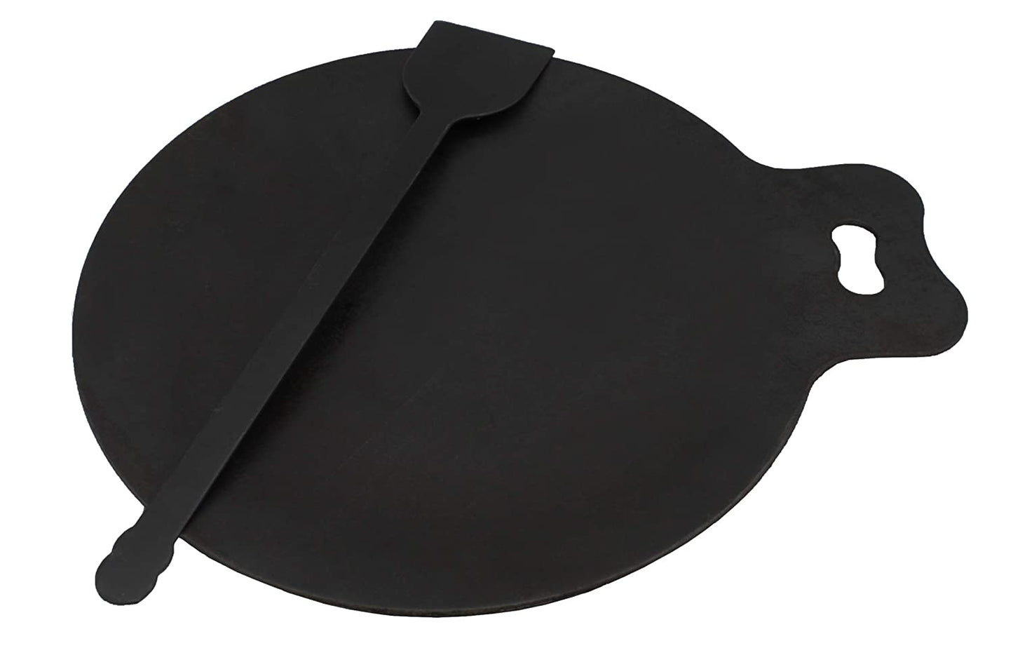 Iron Dosa Tawa | Pizza Pan | Roti Tawa with Turner Ladle | 30cm | 1.82 KG | Induction Compatible TRILONIUM | Cast Iron Cookware