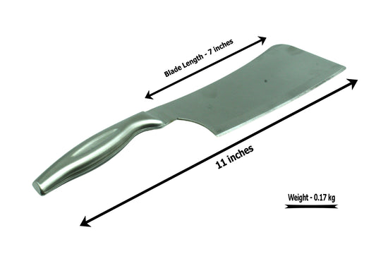 Cast Stainless Steel Meat Cleaver Knife | Large | 0.17 KG TRILONIUM | Cast Iron Cookware