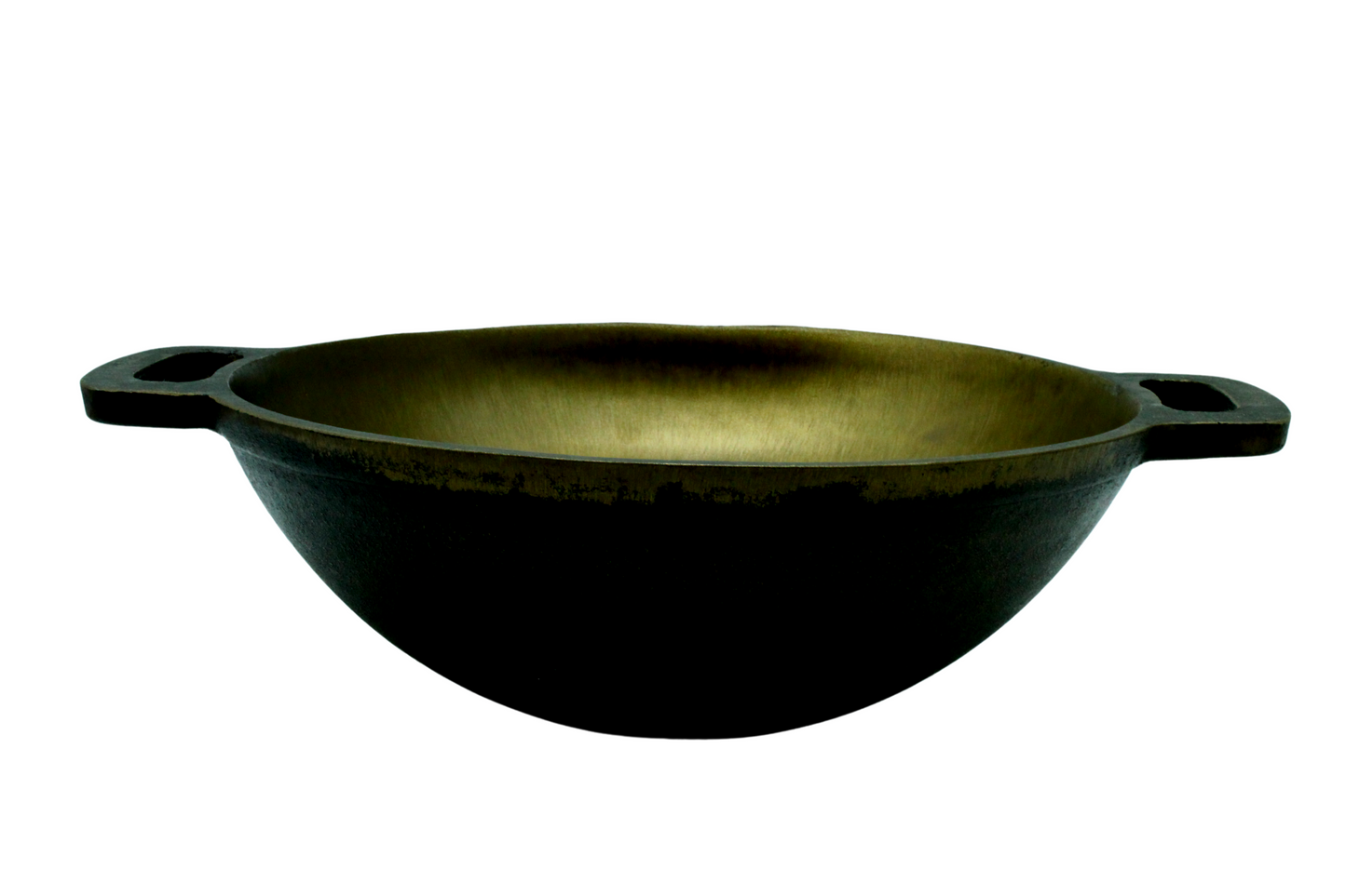 Cast Iron Kadai | Pre-Seasoned | 10.5 inches | 2.74 KG TRILONIUM | Cast Iron Cookware