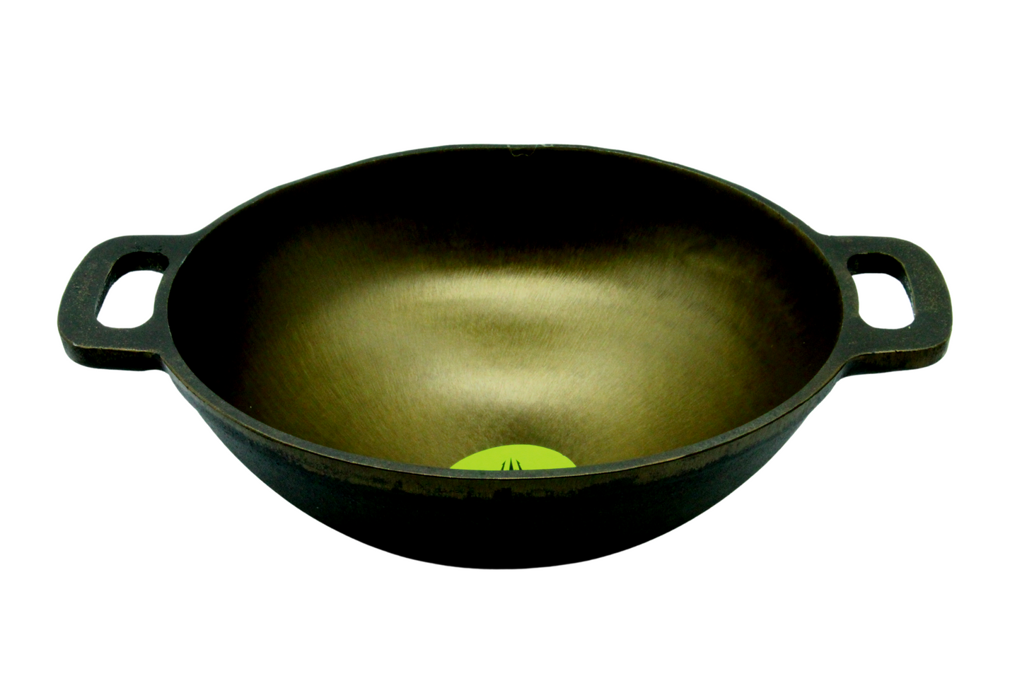 Cast Iron Deep Kadai  Wok | Pre-Seasoned | 10.5 inches | 2.74 KG TRILONIUM | Cast Iron Cookware