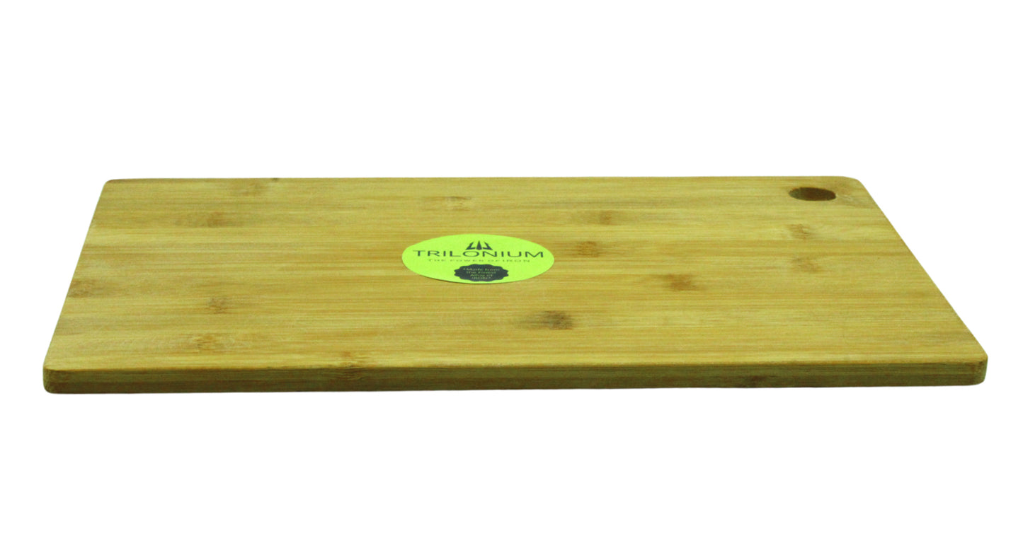 Bamboo Chopping Board | Cutting Board 13 x 9 inches | 0.52 KG TRILONIUM | Cast Iron Cookware