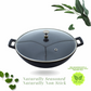 Cast Iron Kadai | Sleek Pre-Seasoned | Sleek | 24 cms | 2 Kgs | With Lid | Induction Compatible